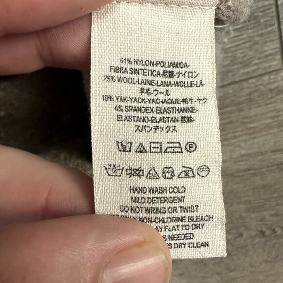 FREE People Pullover Sweater Size XS Solid Color Block Brown Tan - Picture 5 of 7